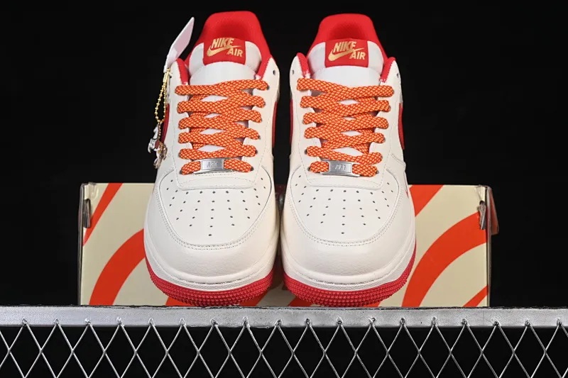 All categories Nk Air Force 1 Air Force series Nk Air Force 1 Low Air Force low-top Nike Air Force 1'07 Low Year of the Horse limited edition off-white wine red Air Force 1 low-top casual sneakers QW5288-125